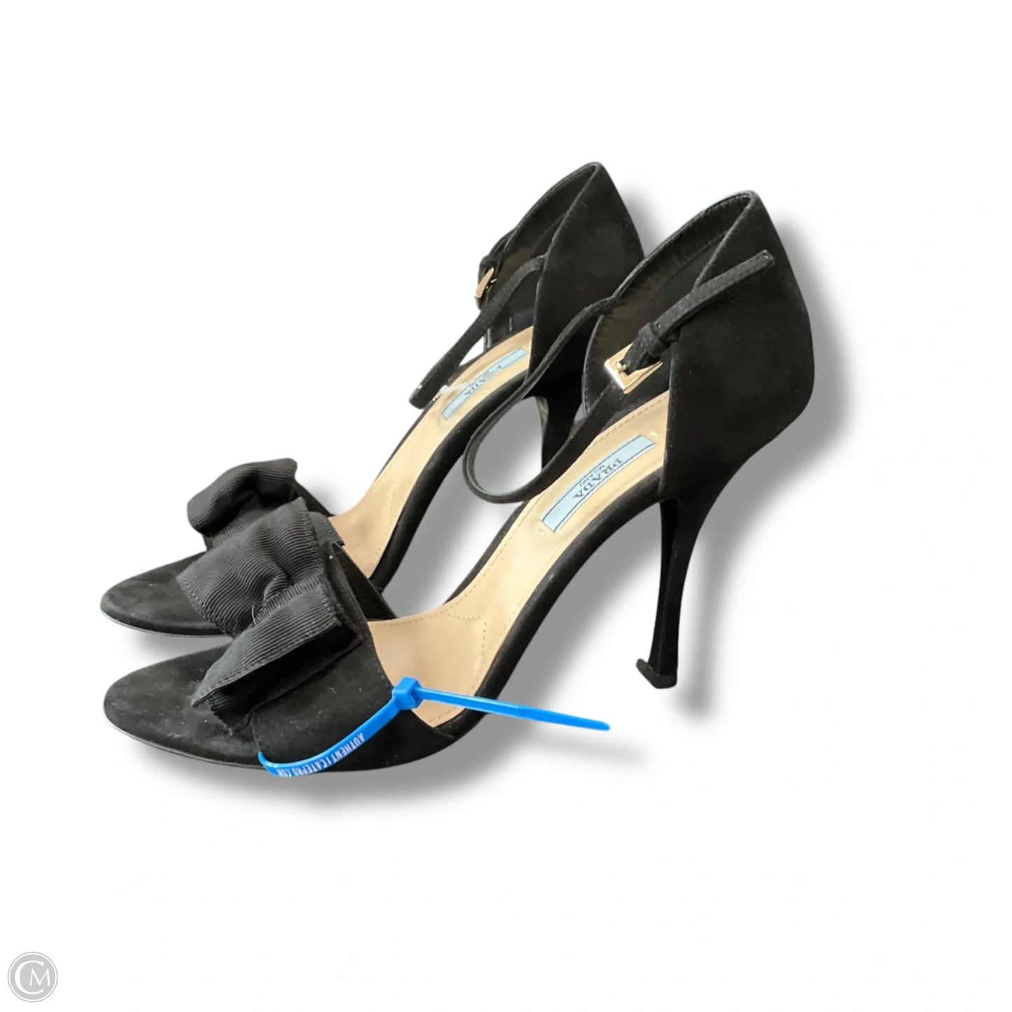 Shoes Luxury Designer By Prada In Black, Size: 9