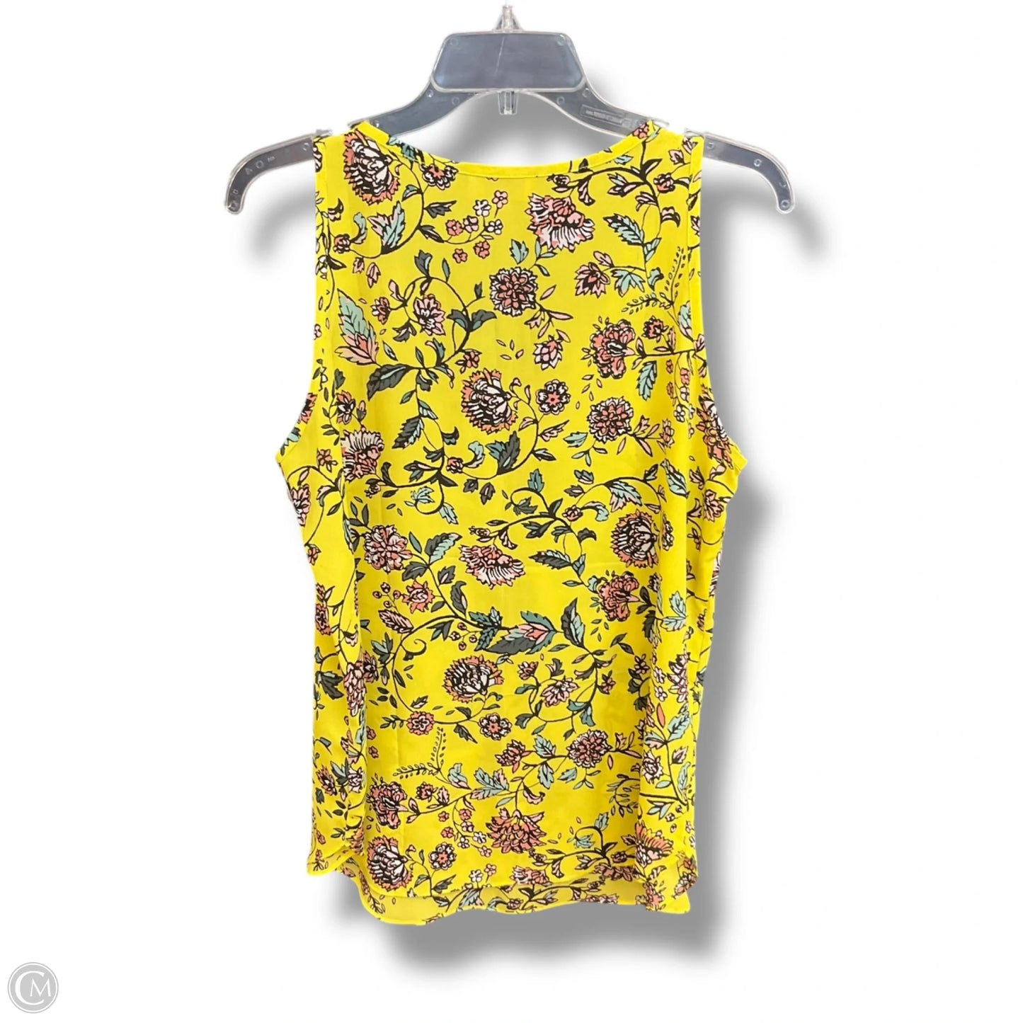 Top Sleeveless By Loft In Floral Print, Size: M