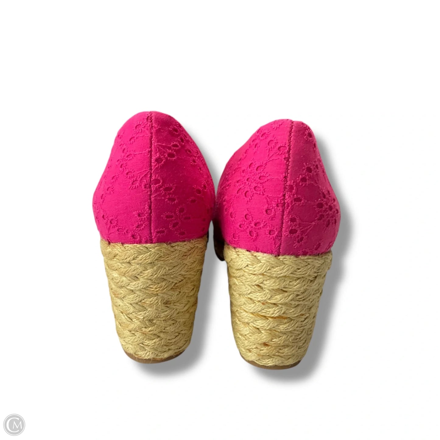 Shoes Heels Wedge By Chaps In Pink, Size: 9.5