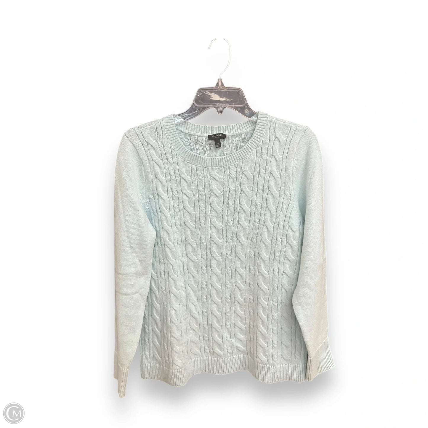Sweater By Talbots In Aqua, Size: L