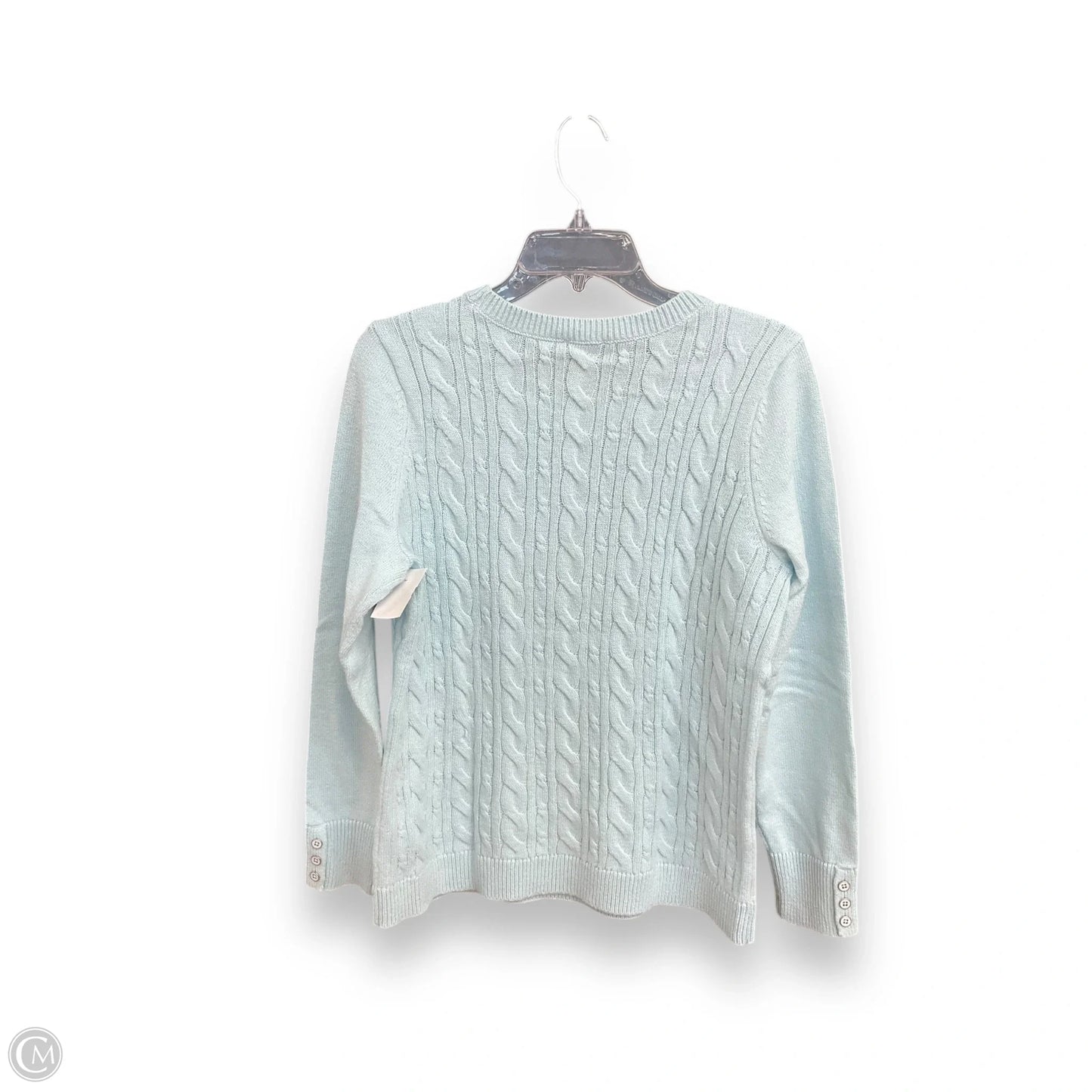 Sweater By Talbots In Aqua, Size: L