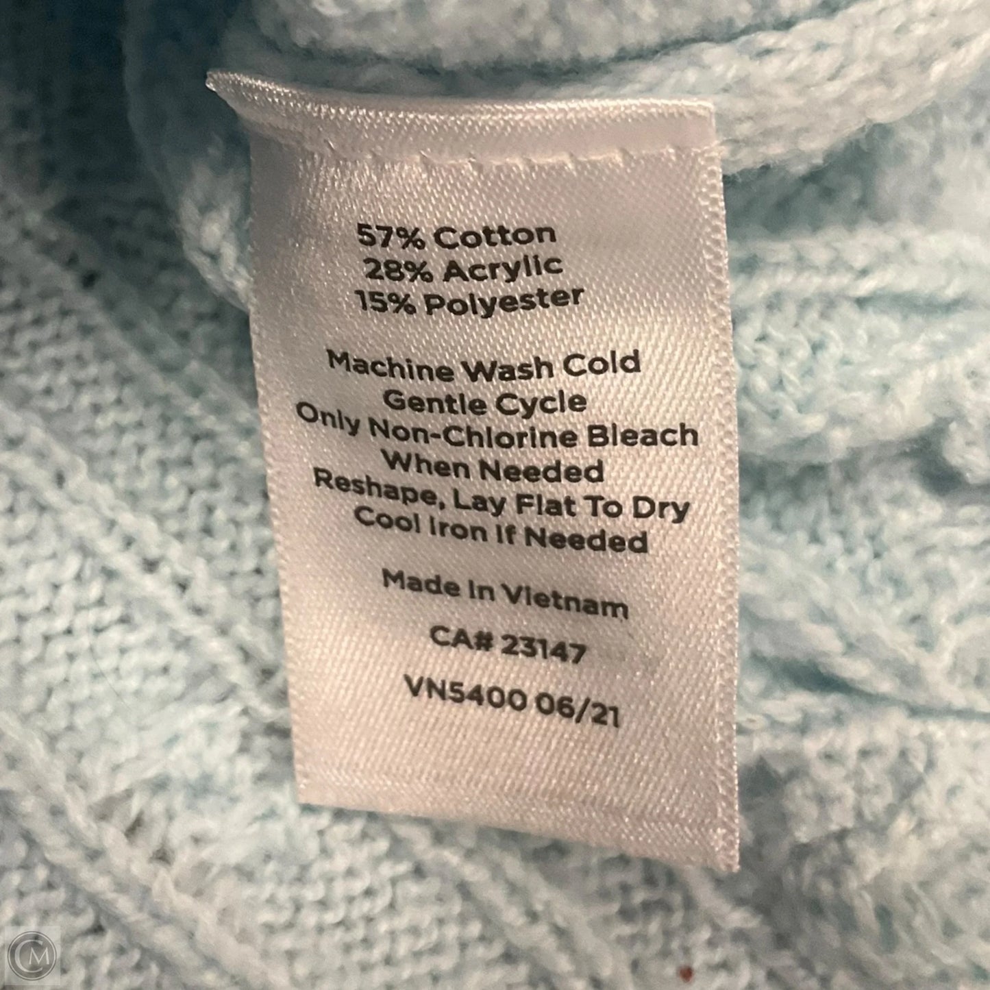 Sweater By Talbots In Aqua, Size: L