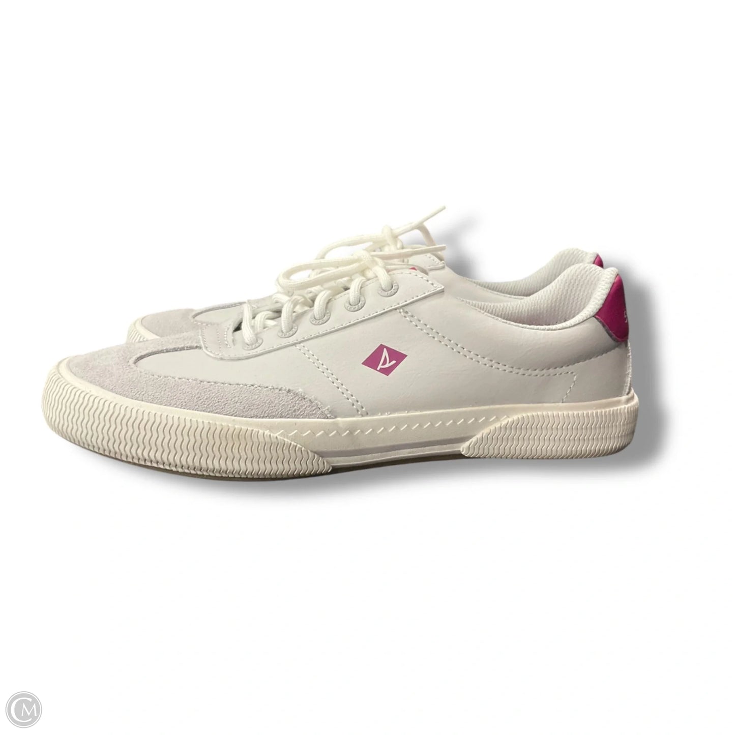 Shoes Flats By Sperry In Grey & Pink, Size: 6