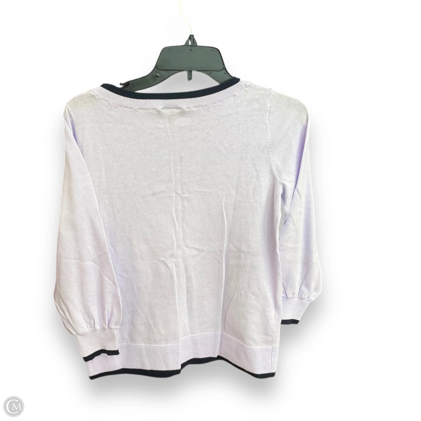 Top 3/4 Sleeve By Ann Taylor In Purple, Size: S