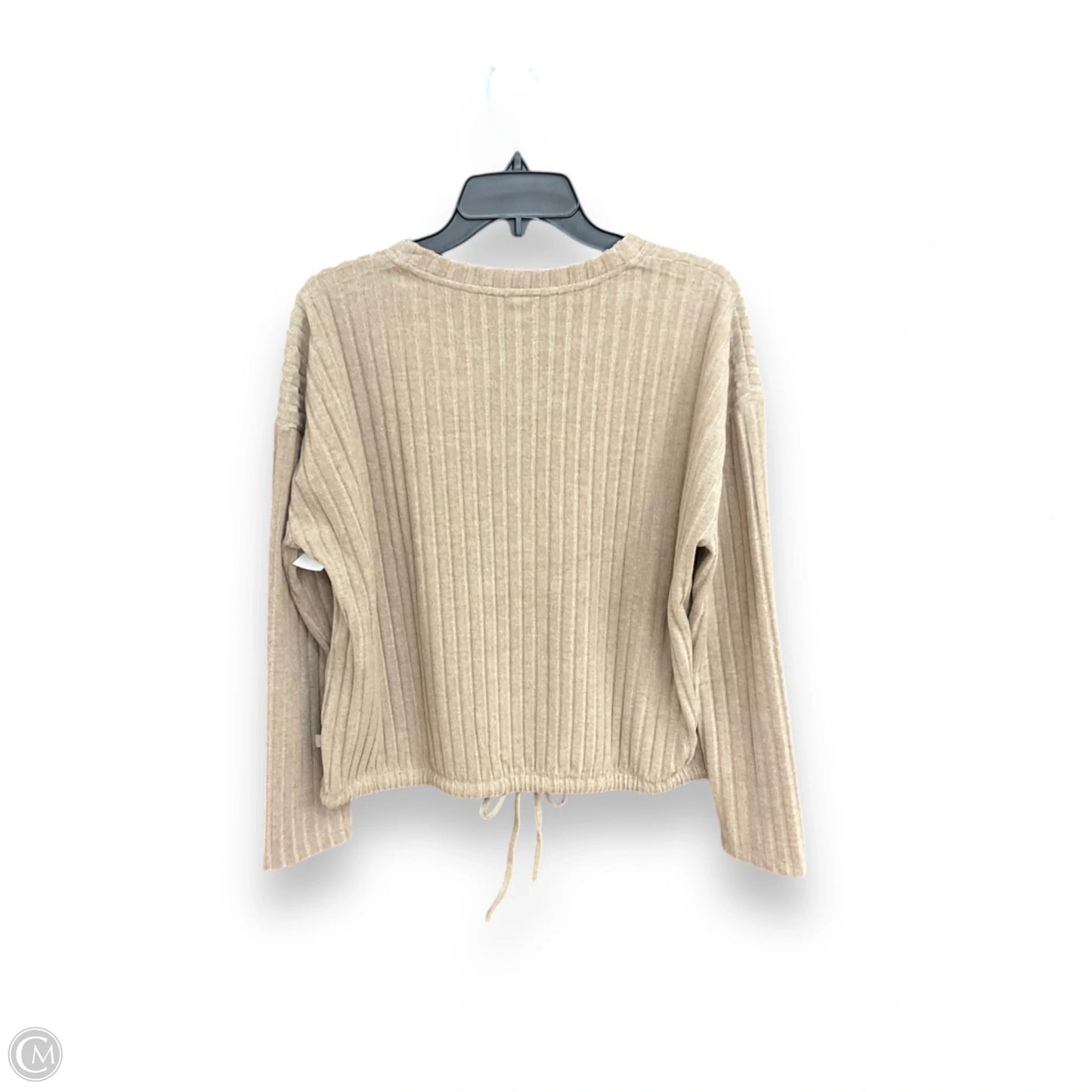 Top Long Sleeve By Lou And Grey In Tan, Size: L