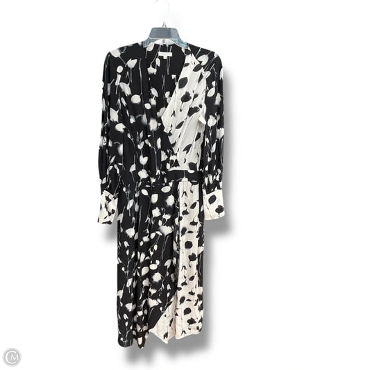 Dress Casual Short By Equipment Femme In Black & White, Size: S