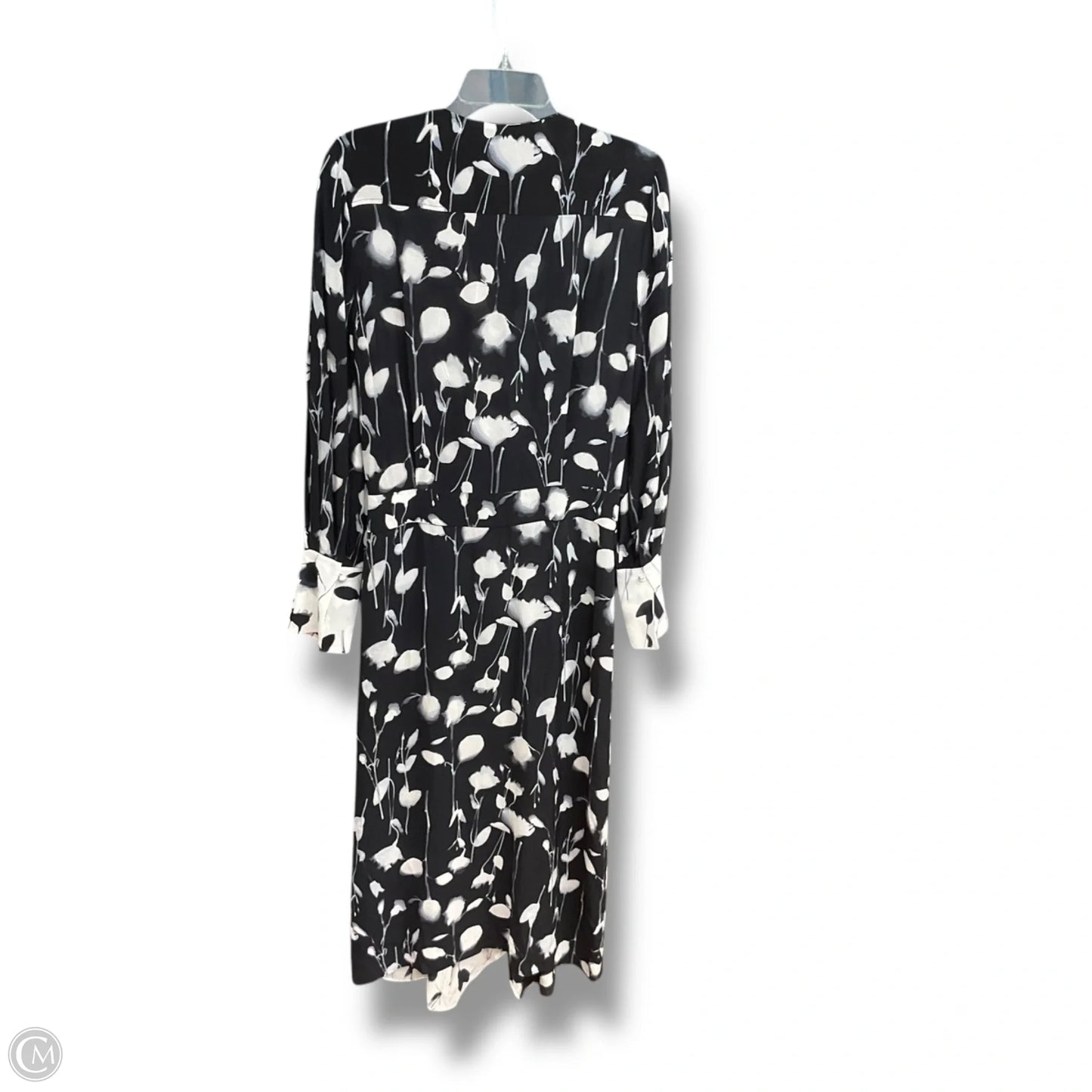 Dress Casual Short By Equipment Femme In Black & White, Size: S