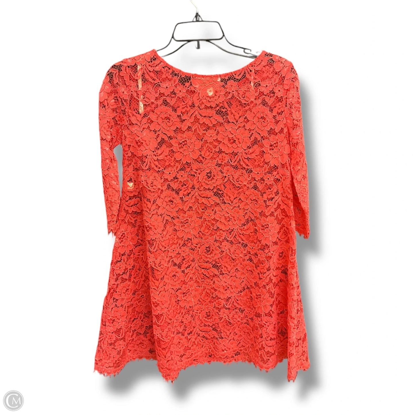 Dress Party Short By Marchesa In Coral, Size: 0