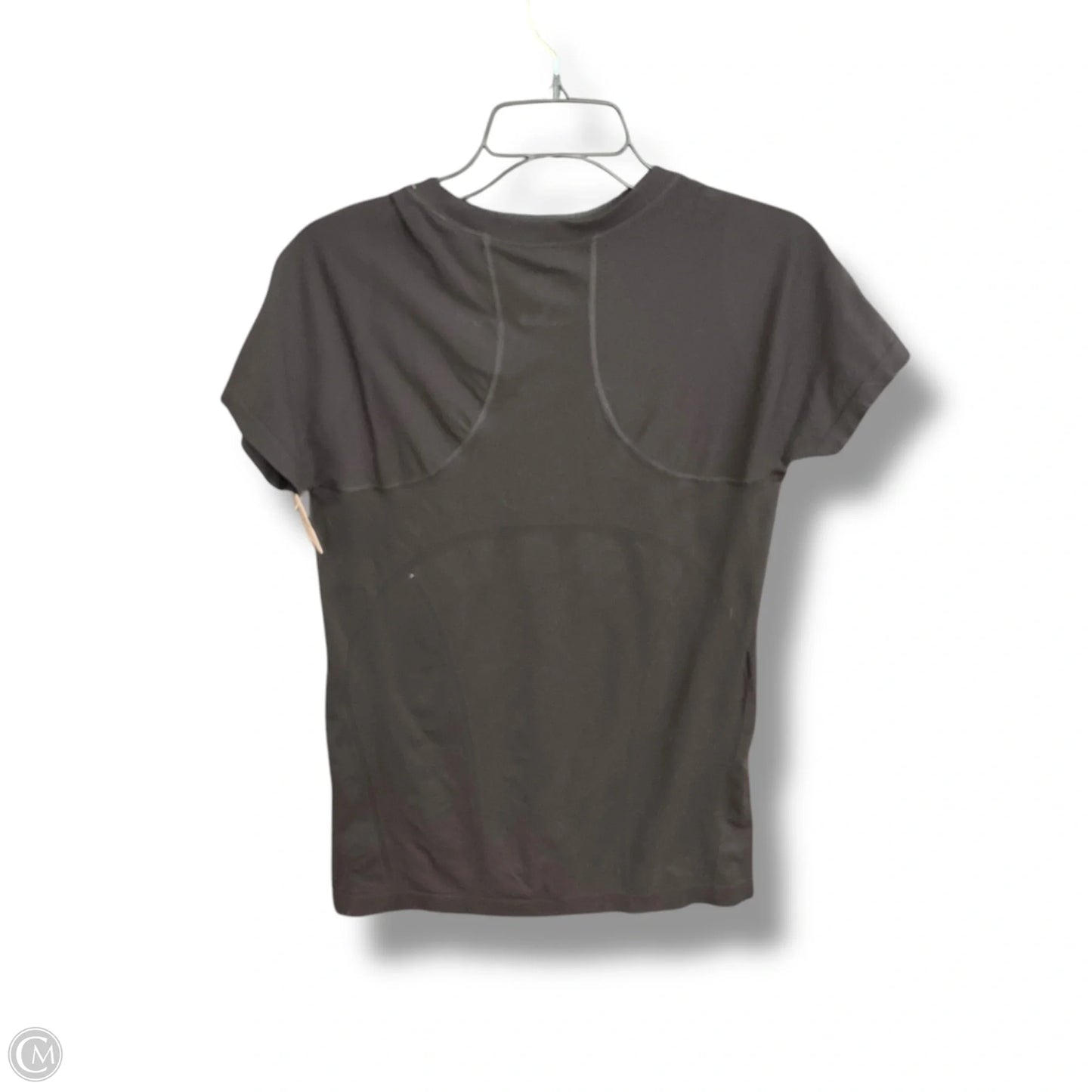 Athletic Top Short Sleeve By Athleta In Black, Size: M