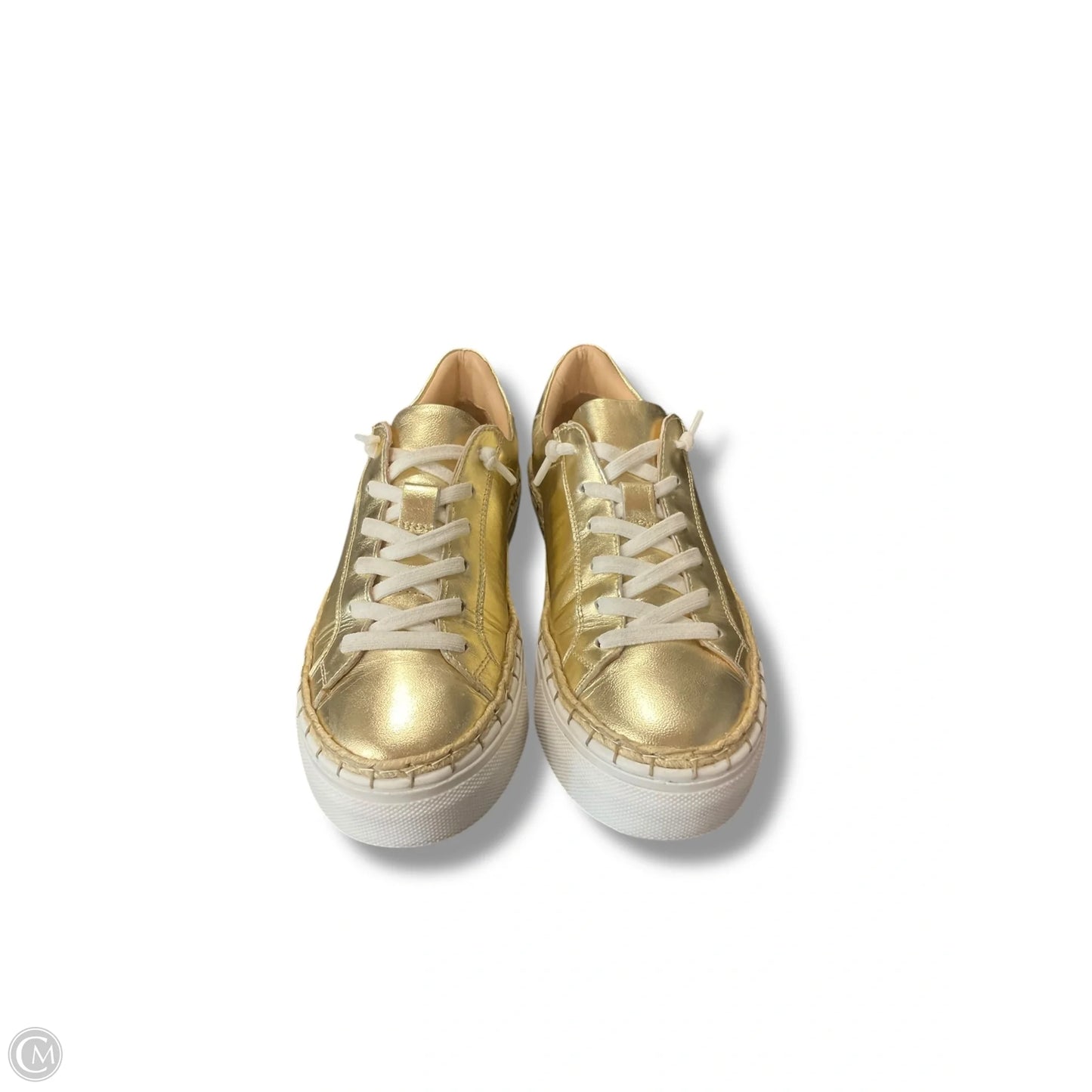 Shoes Sneakers By Diba In Gold, Size: 8