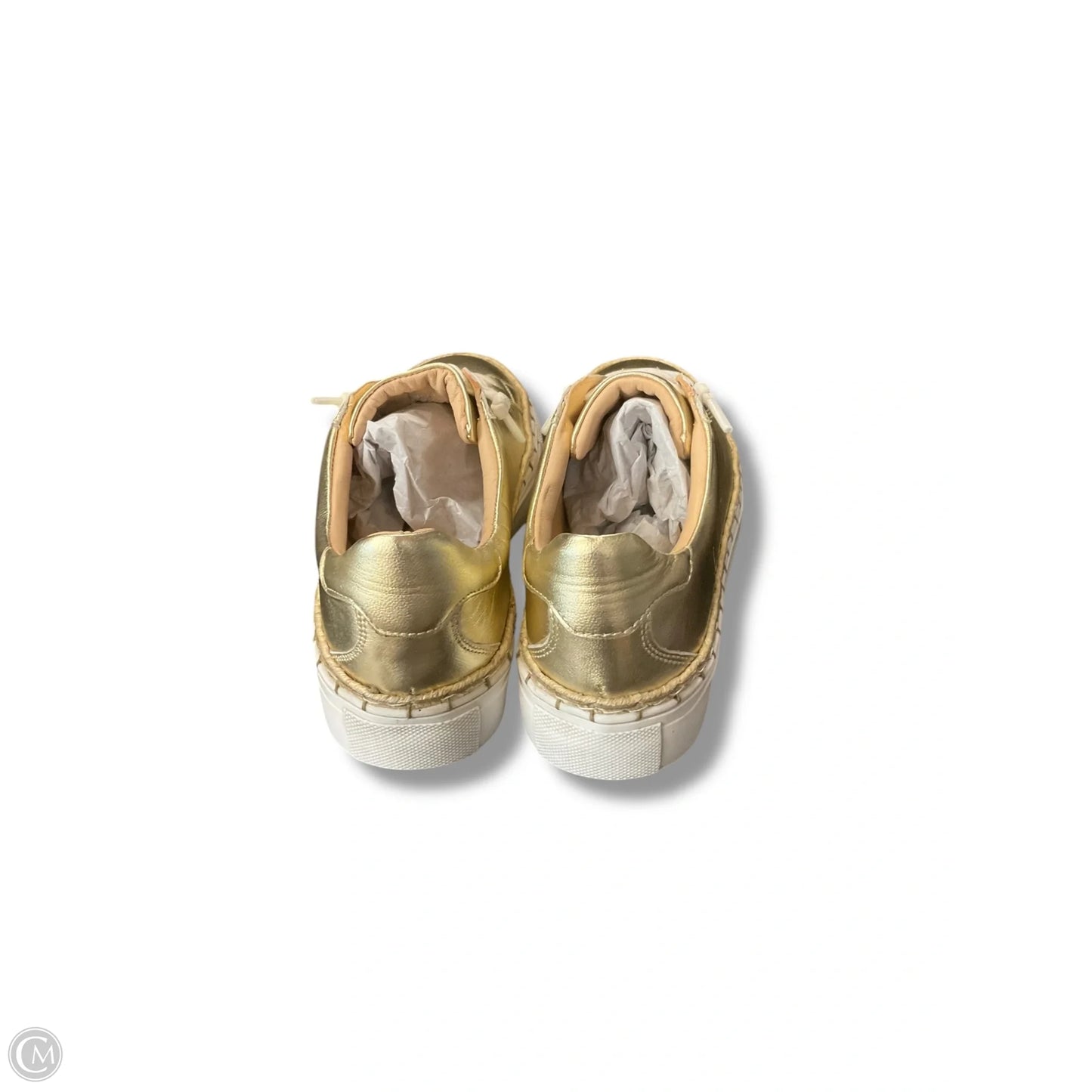 Shoes Sneakers By Diba In Gold, Size: 8