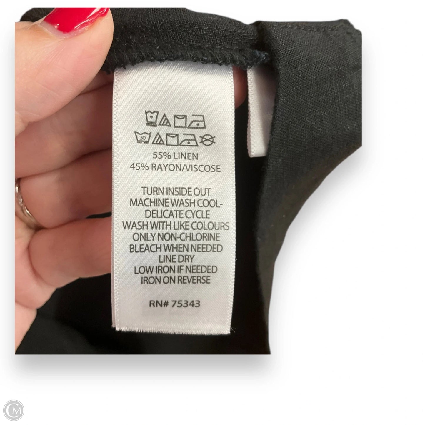 Dress Designer By Halston In Black, Size: S