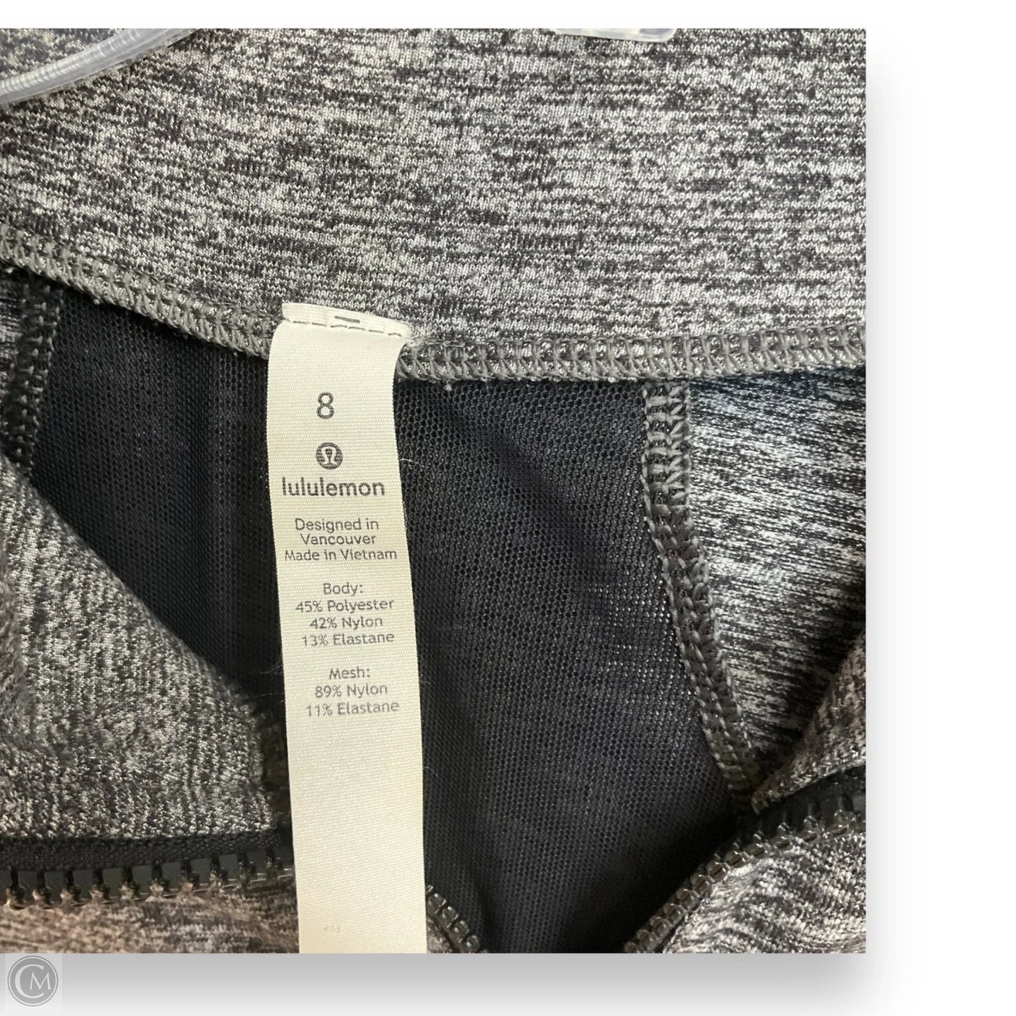 Athletic Jacket By Lululemon In Grey, Size: 8
