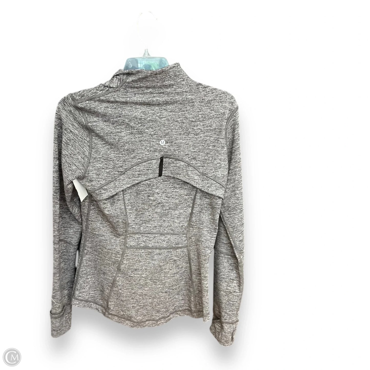 Athletic Jacket By Lululemon In Grey, Size: 8