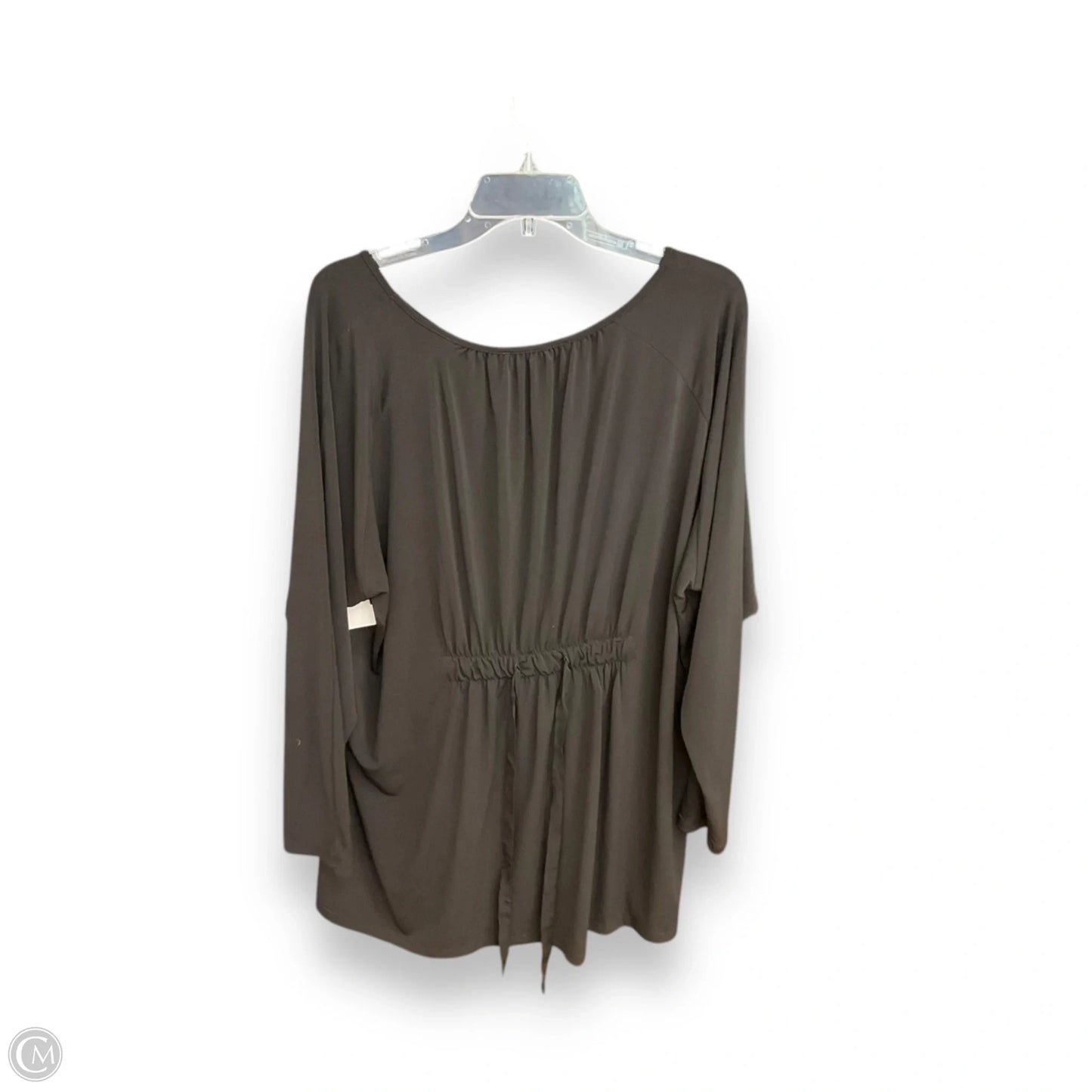 Top 3/4 Sleeve By Michael By Michael Kors In Black, Size: 2x