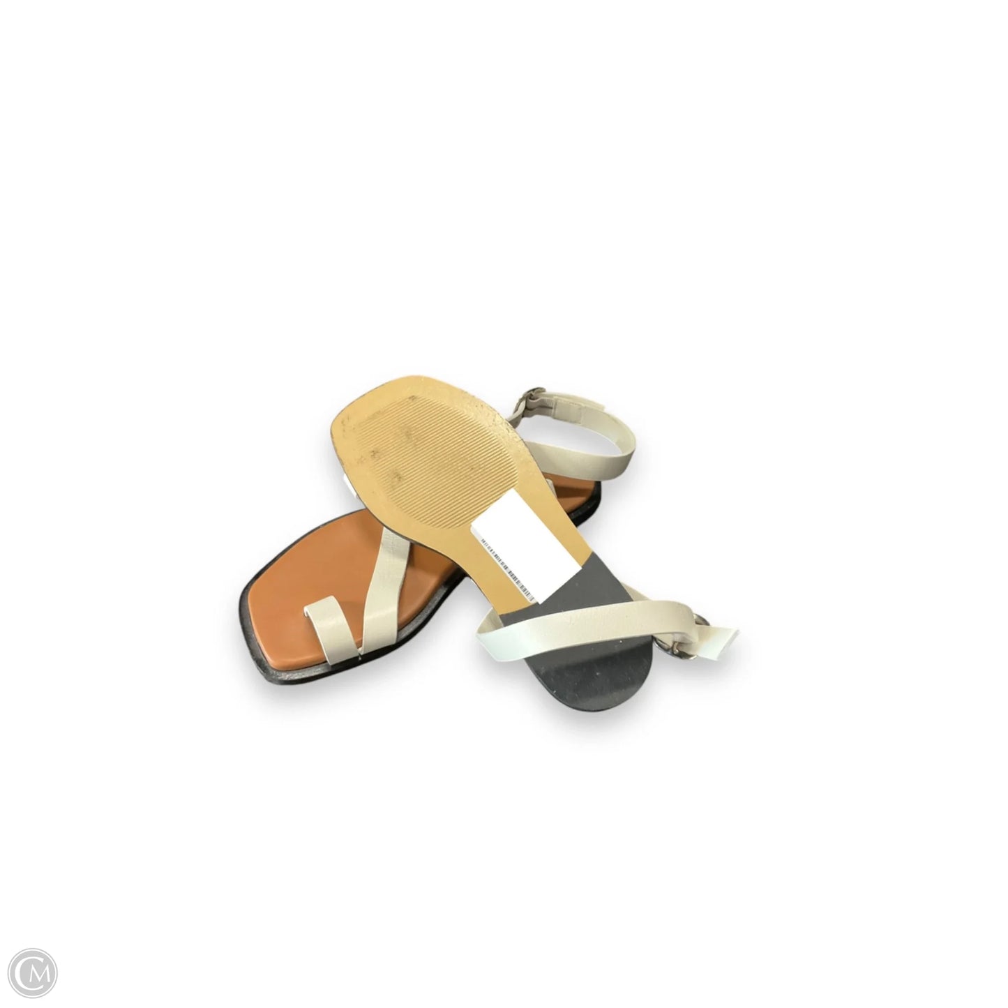 Sandals Flats By Everlane In Brown & White, Size: 5.5