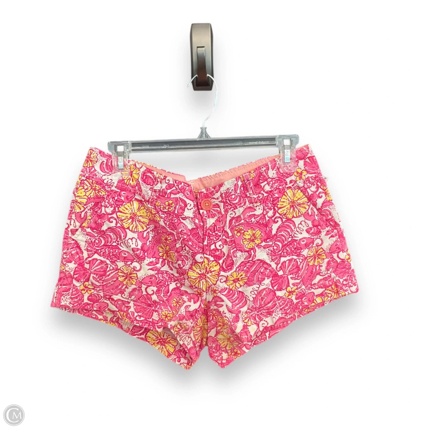 Shorts Designer By Lilly Pulitzer In Pink & Yellow, Size: 4
