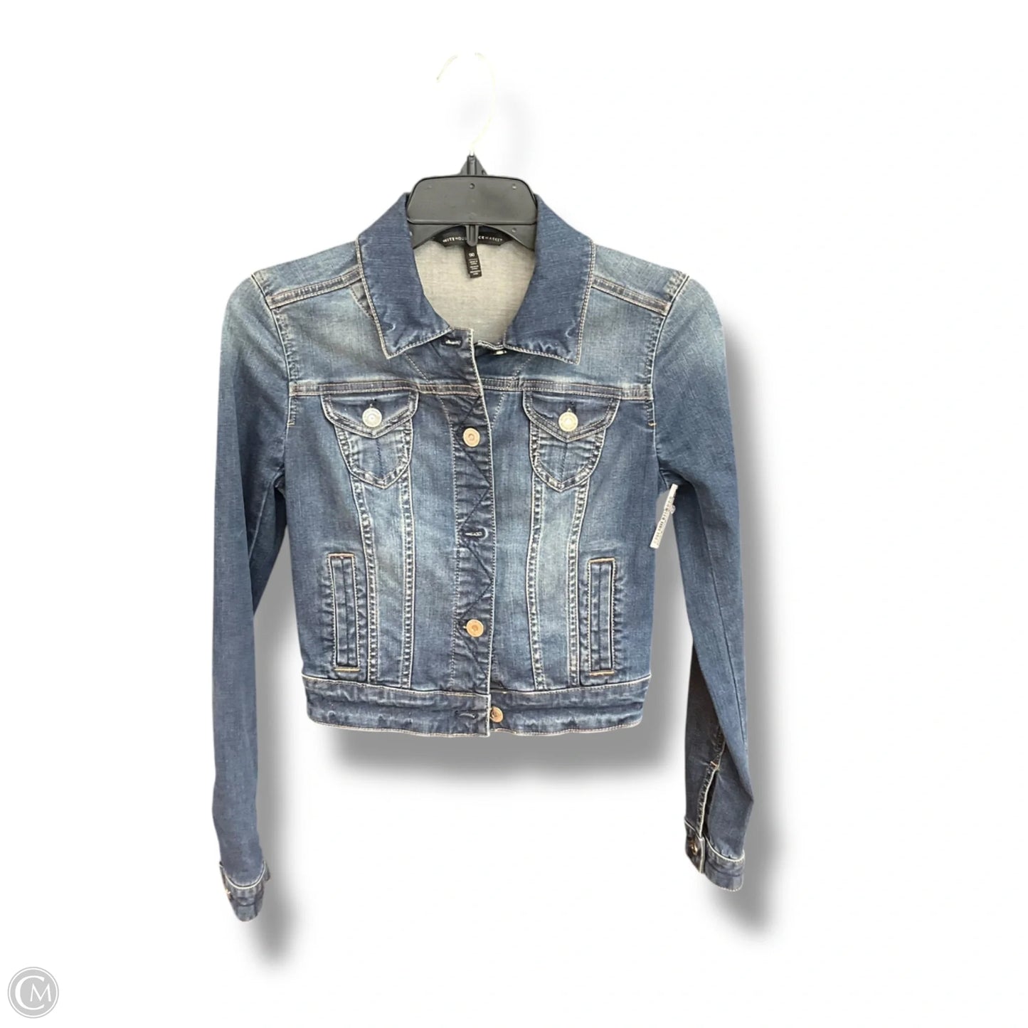 Jacket Denim By White House Black Market In Blue Denim, Size: 0