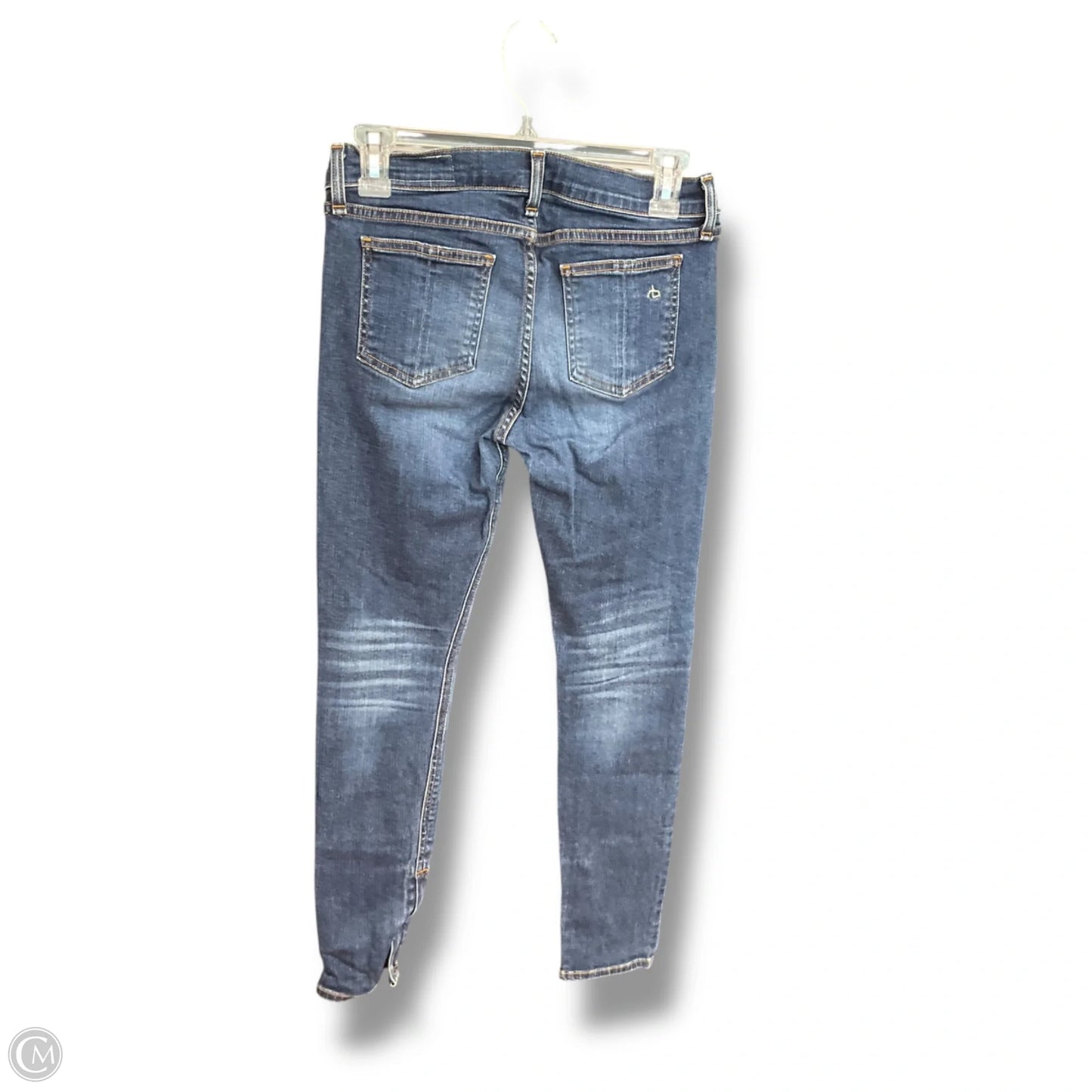 Jeans Skinny By Rag And Bone In Blue Denim, Size: 4