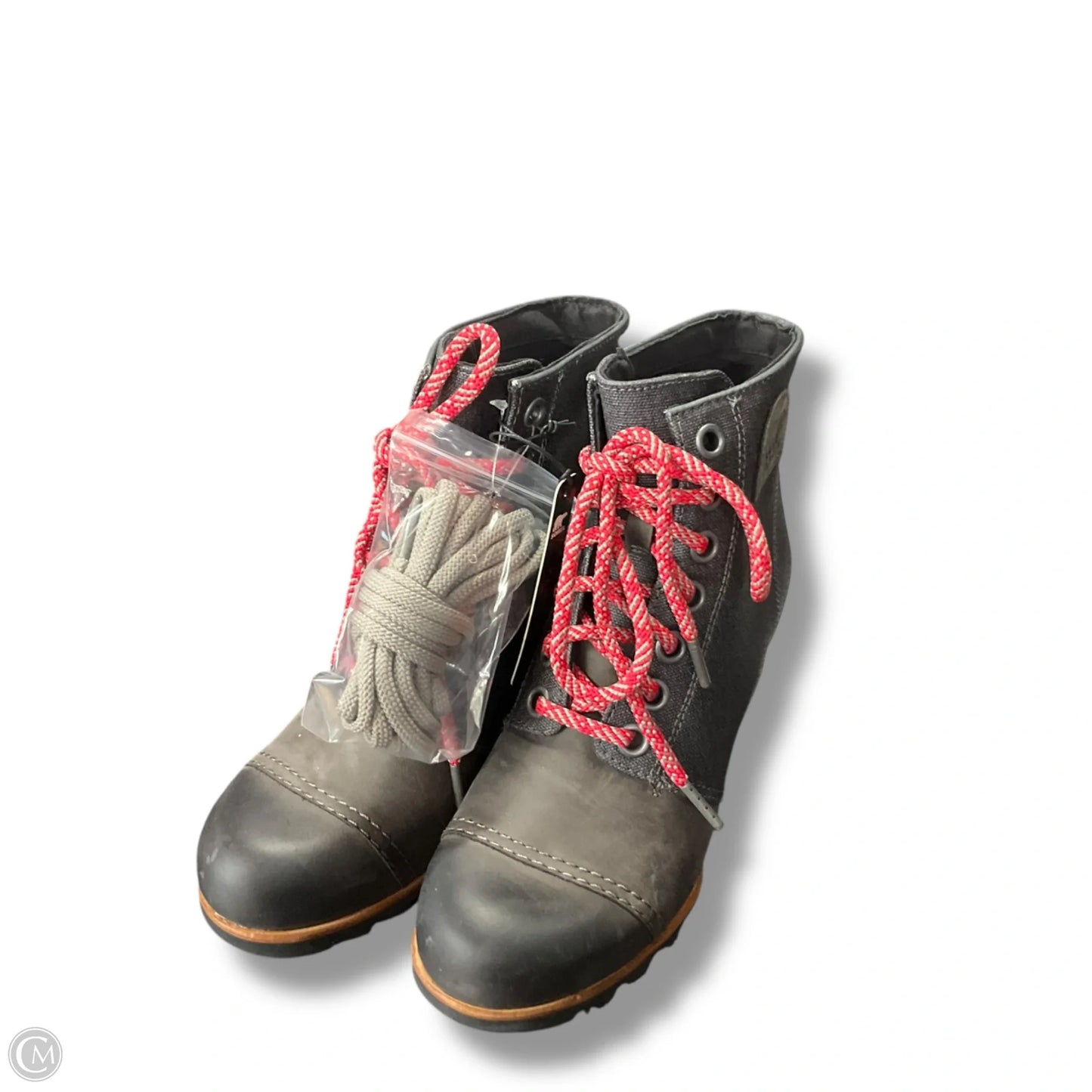 Boots Ankle Heels By Sorel In Grey, Size: 8