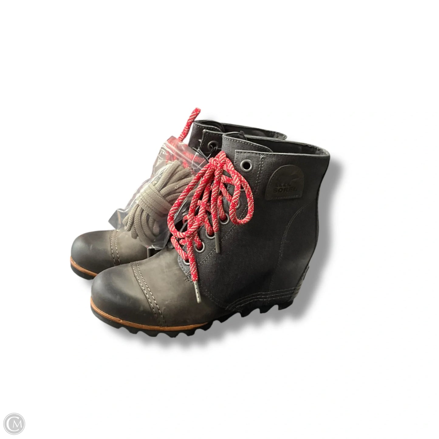 Boots Ankle Heels By Sorel In Grey, Size: 8