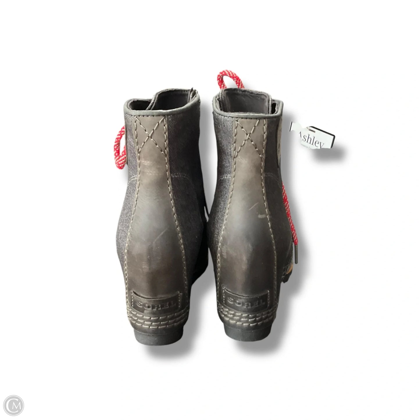 Boots Ankle Heels By Sorel In Grey, Size: 8