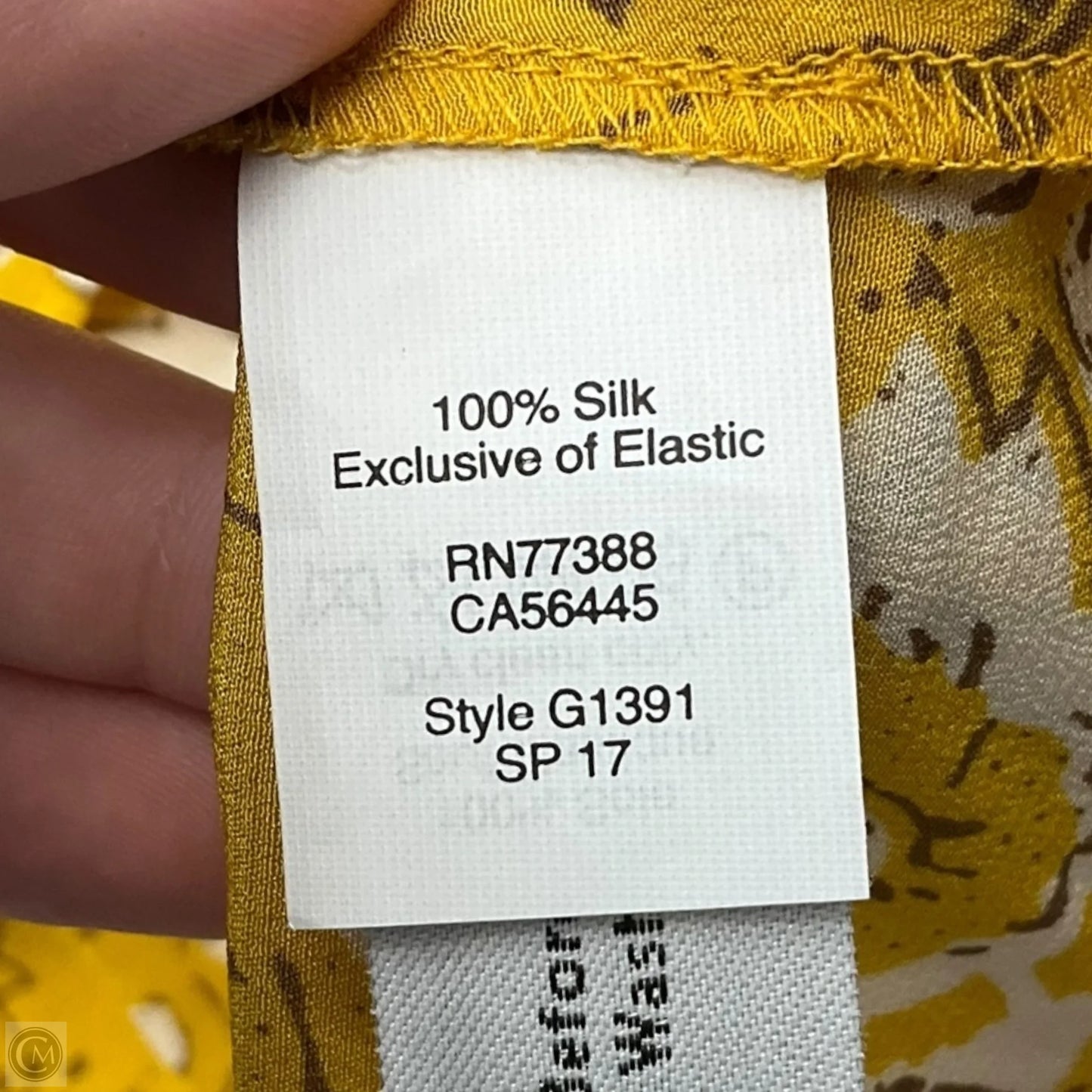 Top Sleeveless By Madewell In Yellow, Size: Xs