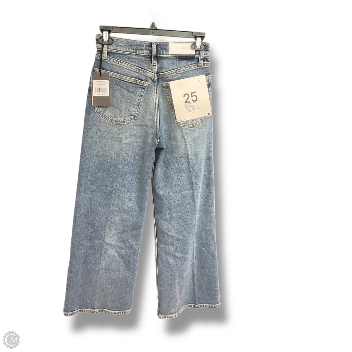 Jeans Wide Leg By Re/Done In Blue Denim, Size: 0