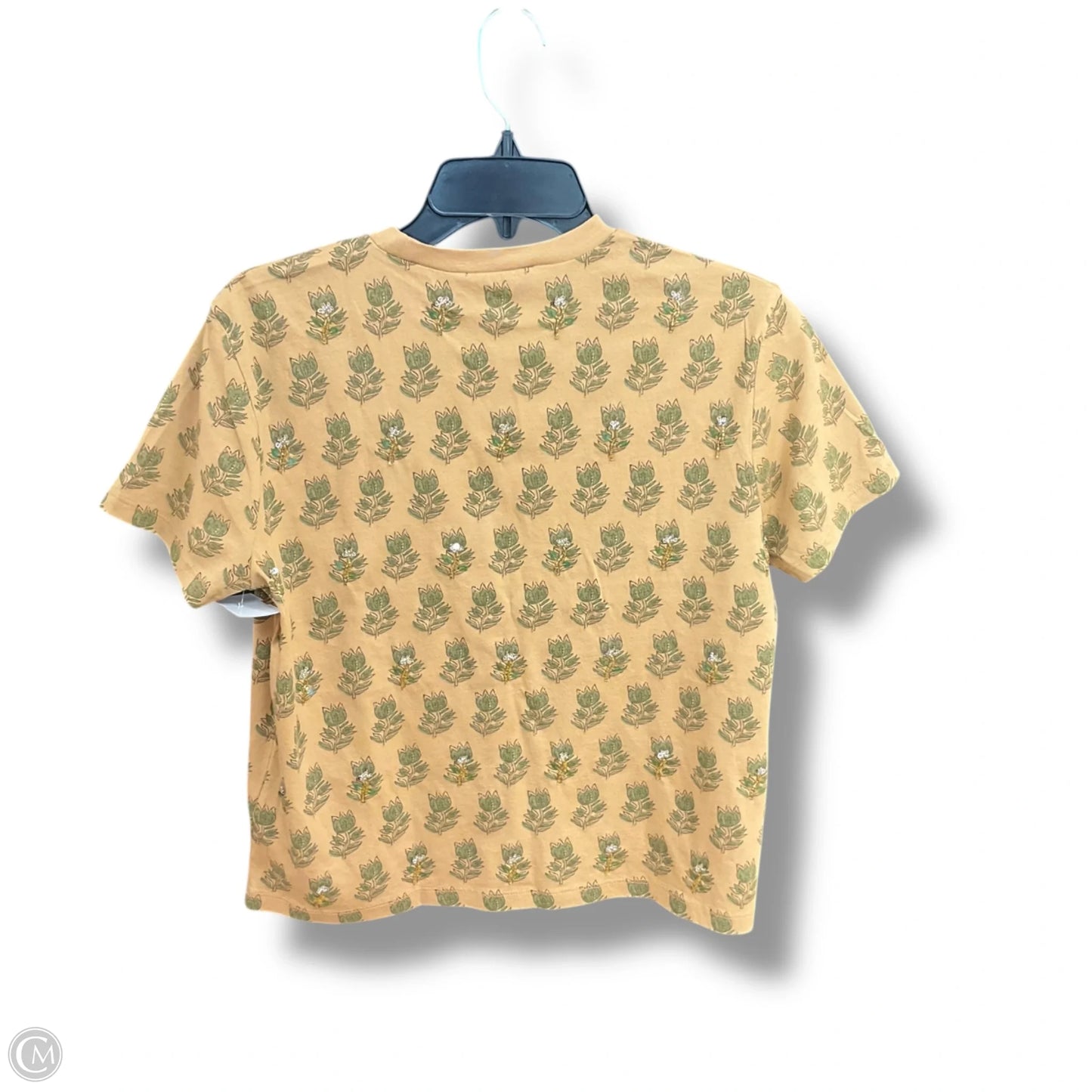 Top Short Sleeve By J. Crew In Yellow, Size: M