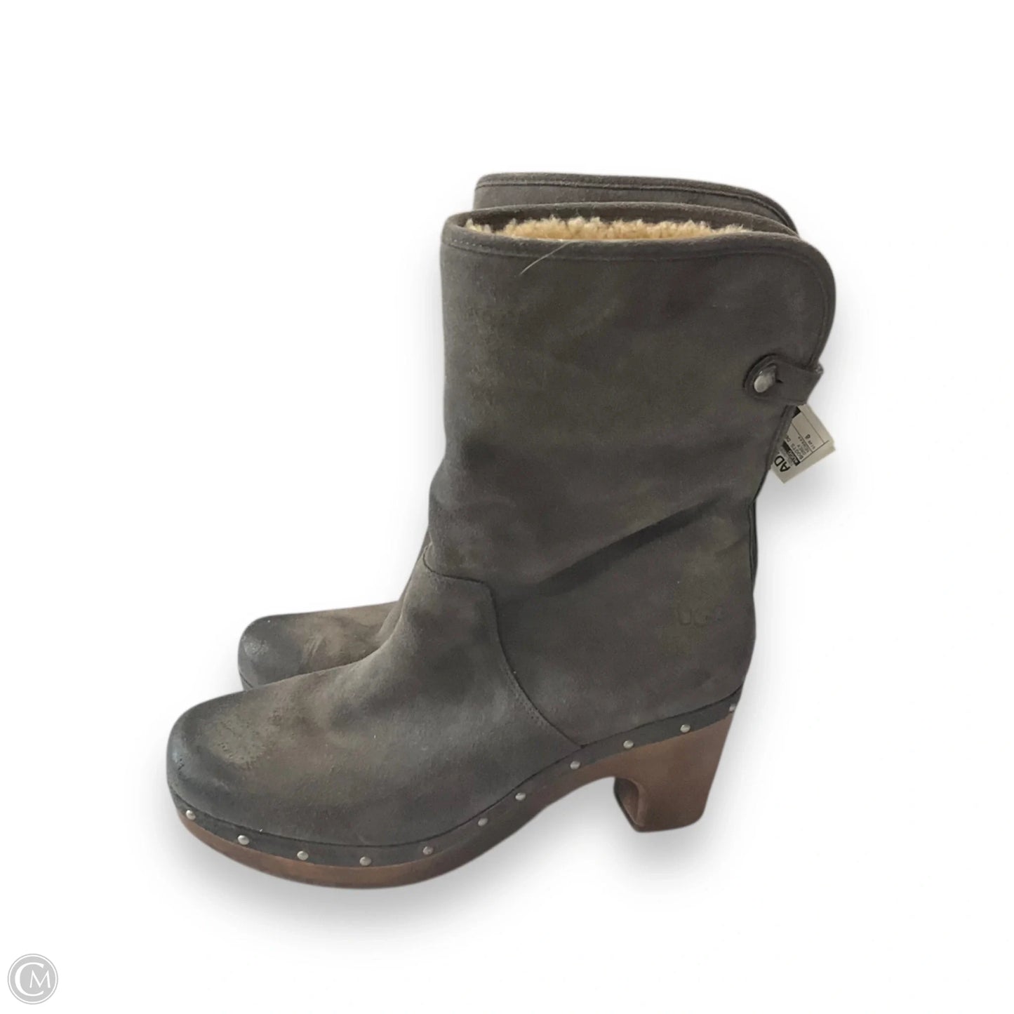 Boots Designer By Ugg In Grey, Size: 8