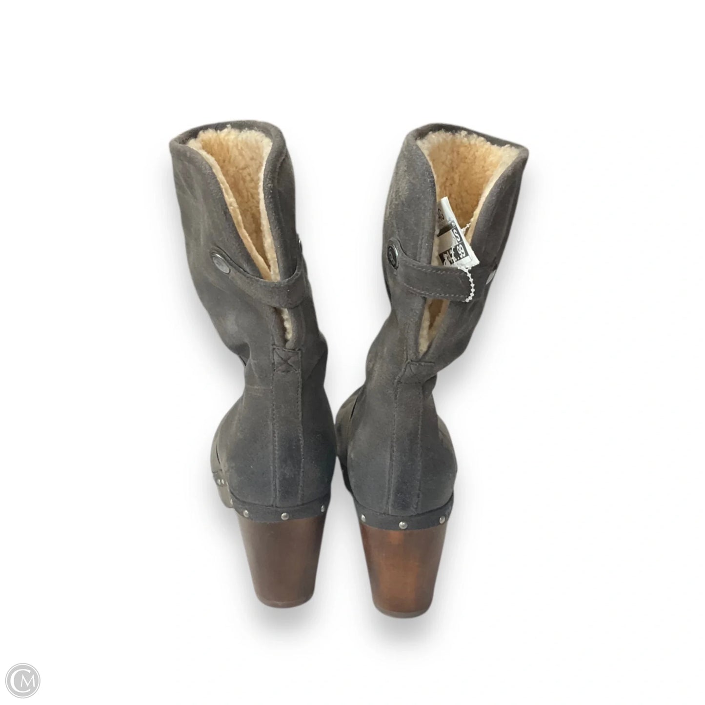 Boots Designer By Ugg In Grey, Size: 8