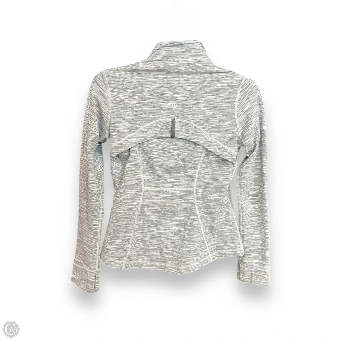 Athletic Jacket By Lululemon In Grey, Size: 6