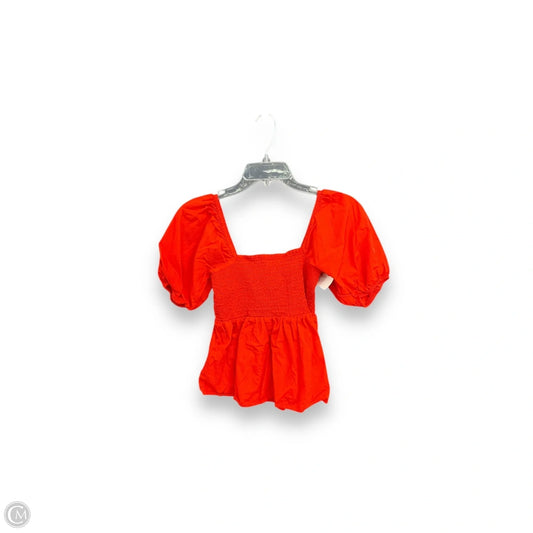 Top Short Sleeve By Loft In Red, Size: Xs