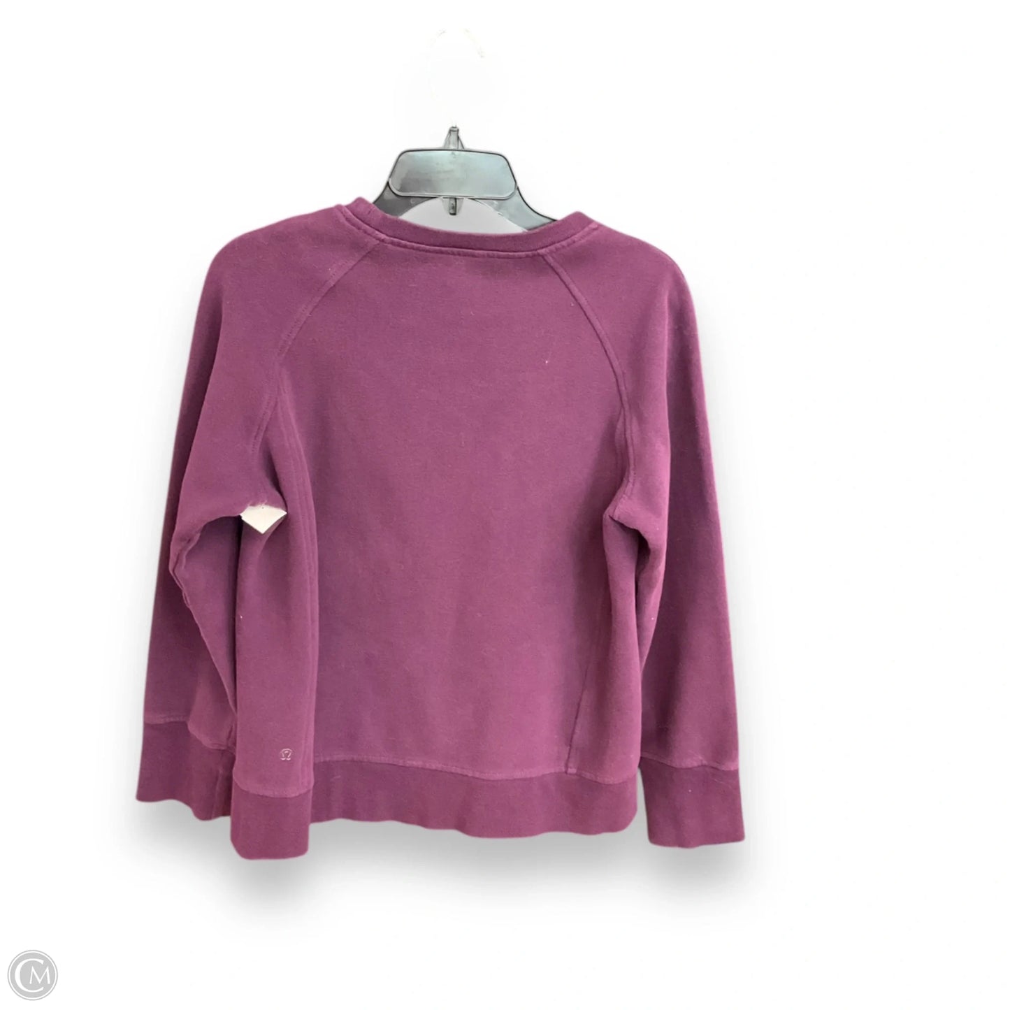 Athletic Top Long Sleeve Crewneck By Lululemon In Purple, Size: 6