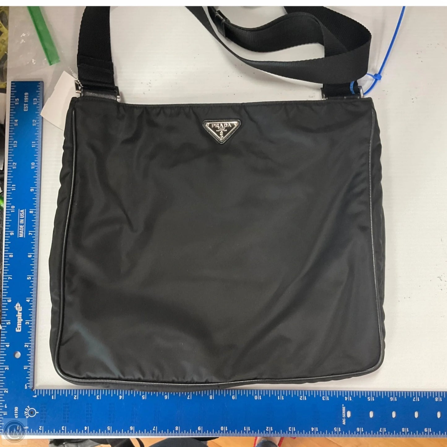 Crossbody Luxury Designer By Prada, Size: Large