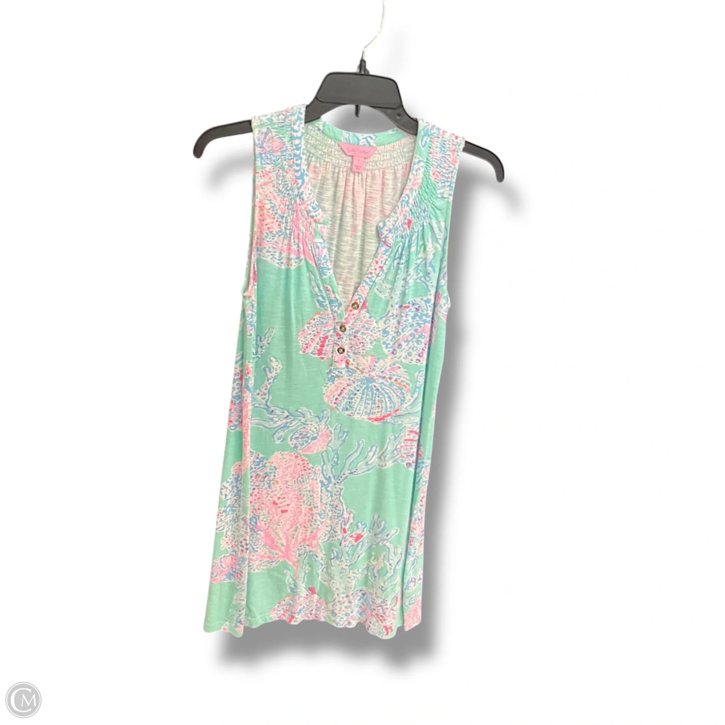 Dress Designer By Lilly Pulitzer In Green & Pink, Size: S