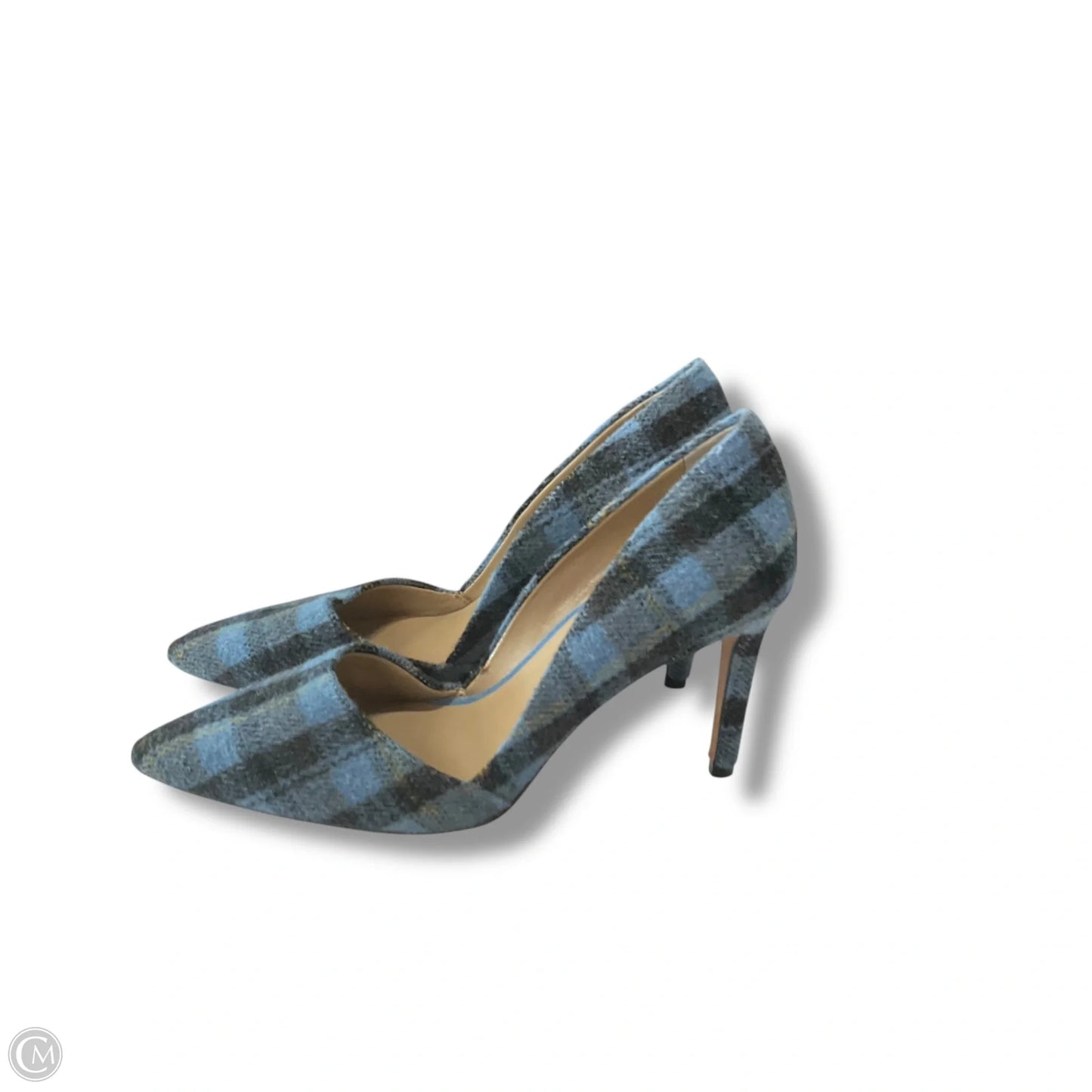 Shoes Heels Stiletto By Ann Taylor In Plaid Pattern, Size: 7.5