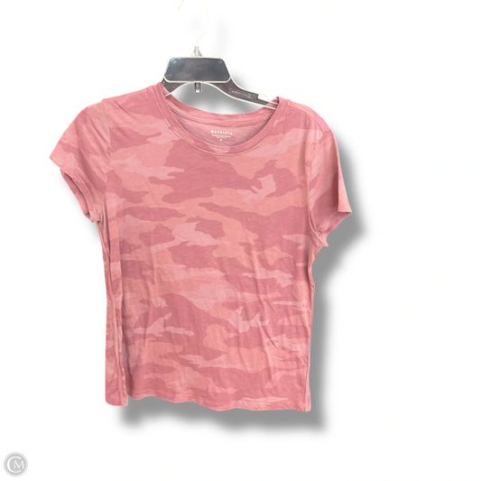 Athletic Top Short Sleeve By Athleta In Camouflage Print, Size: M