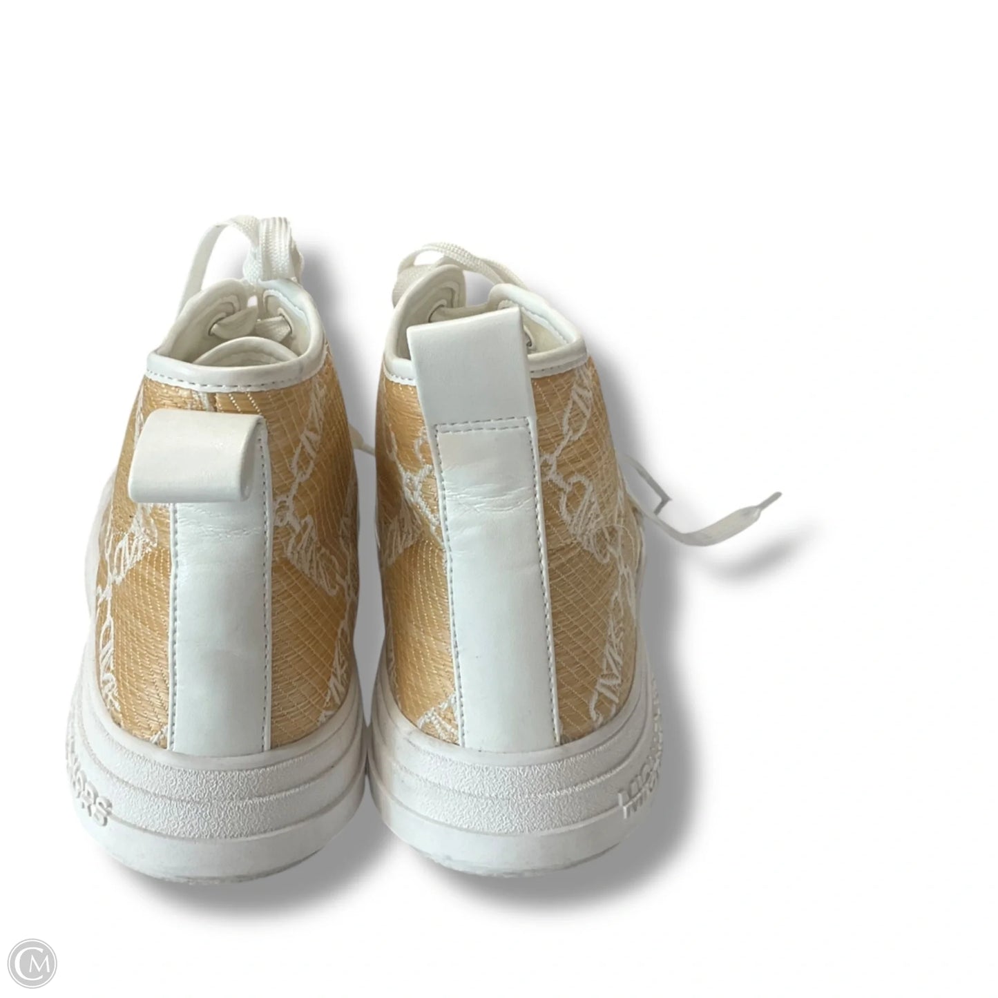 Shoes Sneakers Platform By Michael By Michael Kors In Tan & White, Size: 8
