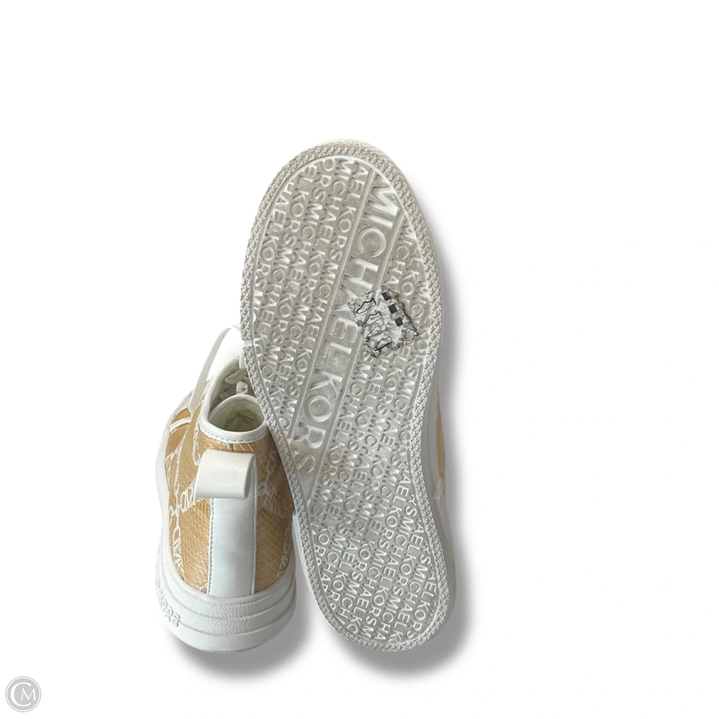 Shoes Sneakers Platform By Michael By Michael Kors In Tan & White, Size: 8