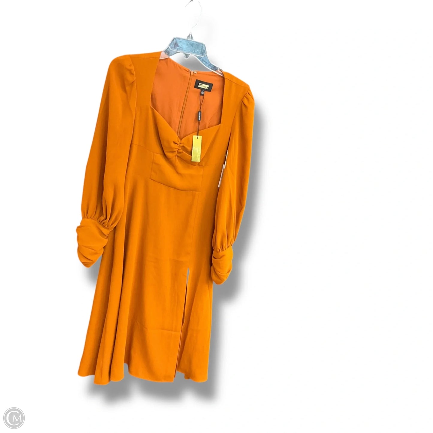 Dress Party Midi By Cmb In Yellow, Size: Xs