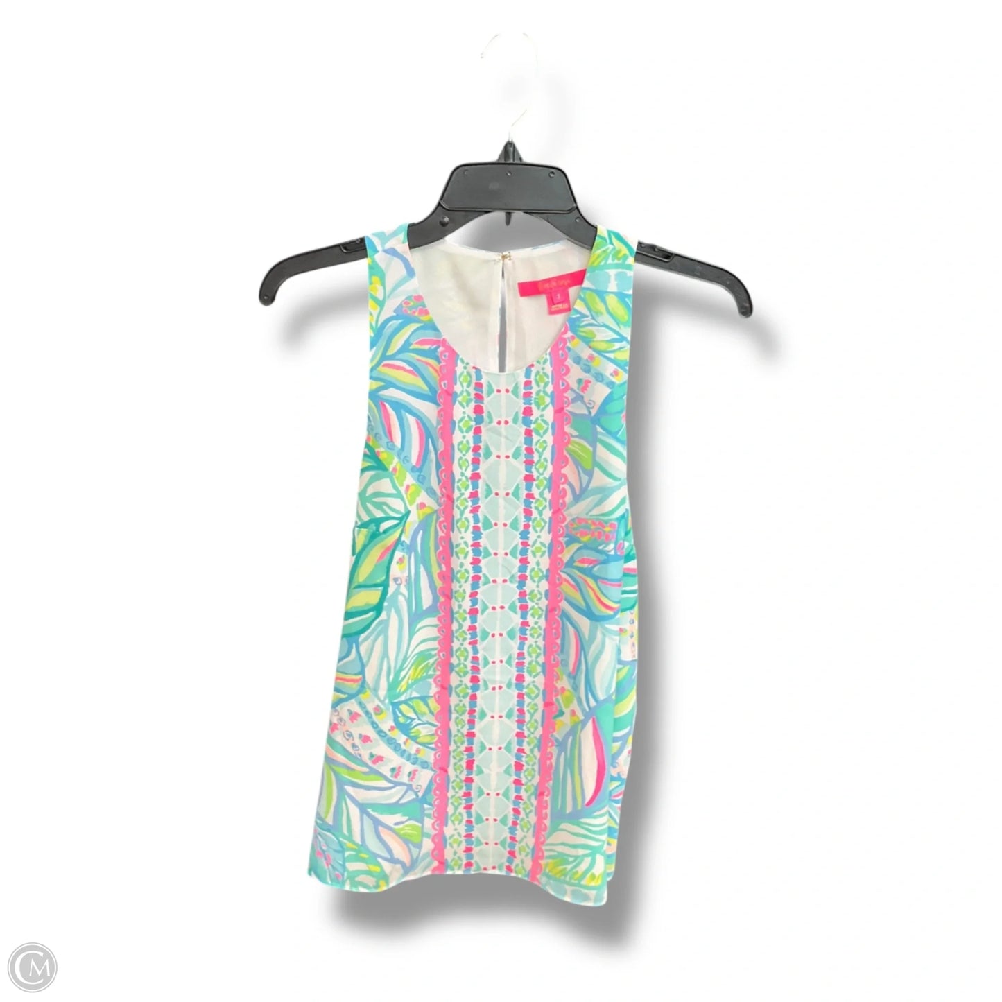 Top Sleeveless Designer By Lilly Pulitzer In Blue & Pink, Size: S