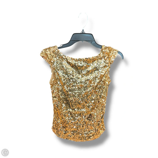 Top Sleeveless By Free People In Gold, Size: Xs