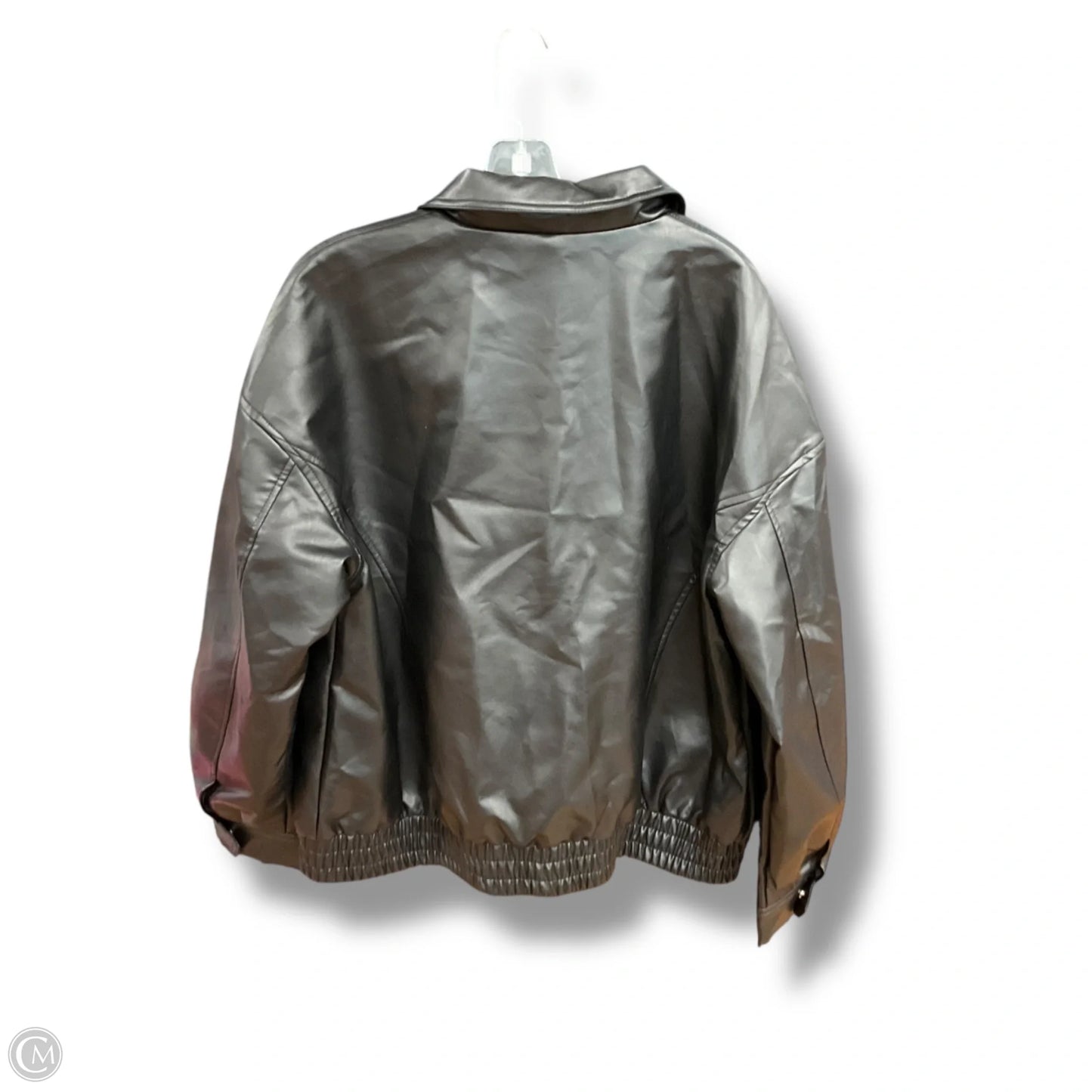Jacket Moto By Pretty Garden In Black, Size: Xl