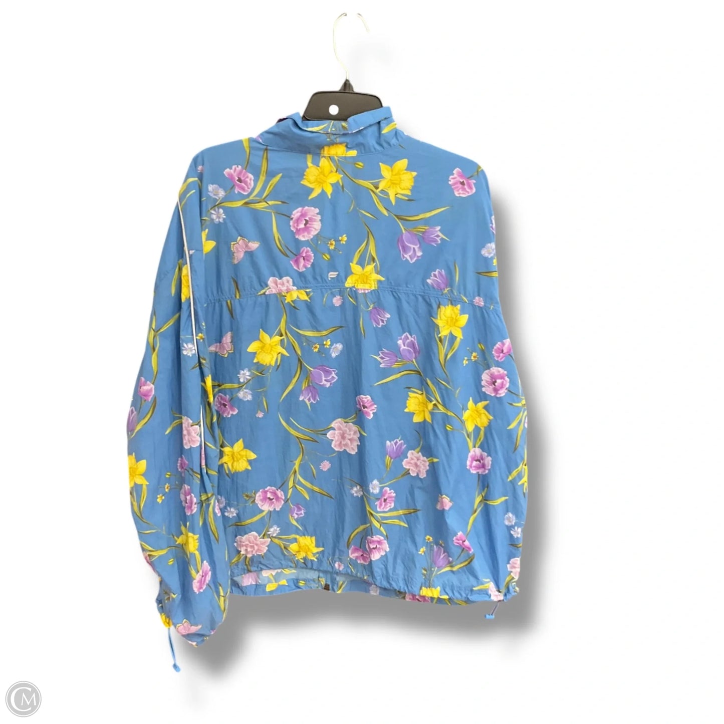 Athletic Jacket By Fabletics In Floral Print, Size: 3x