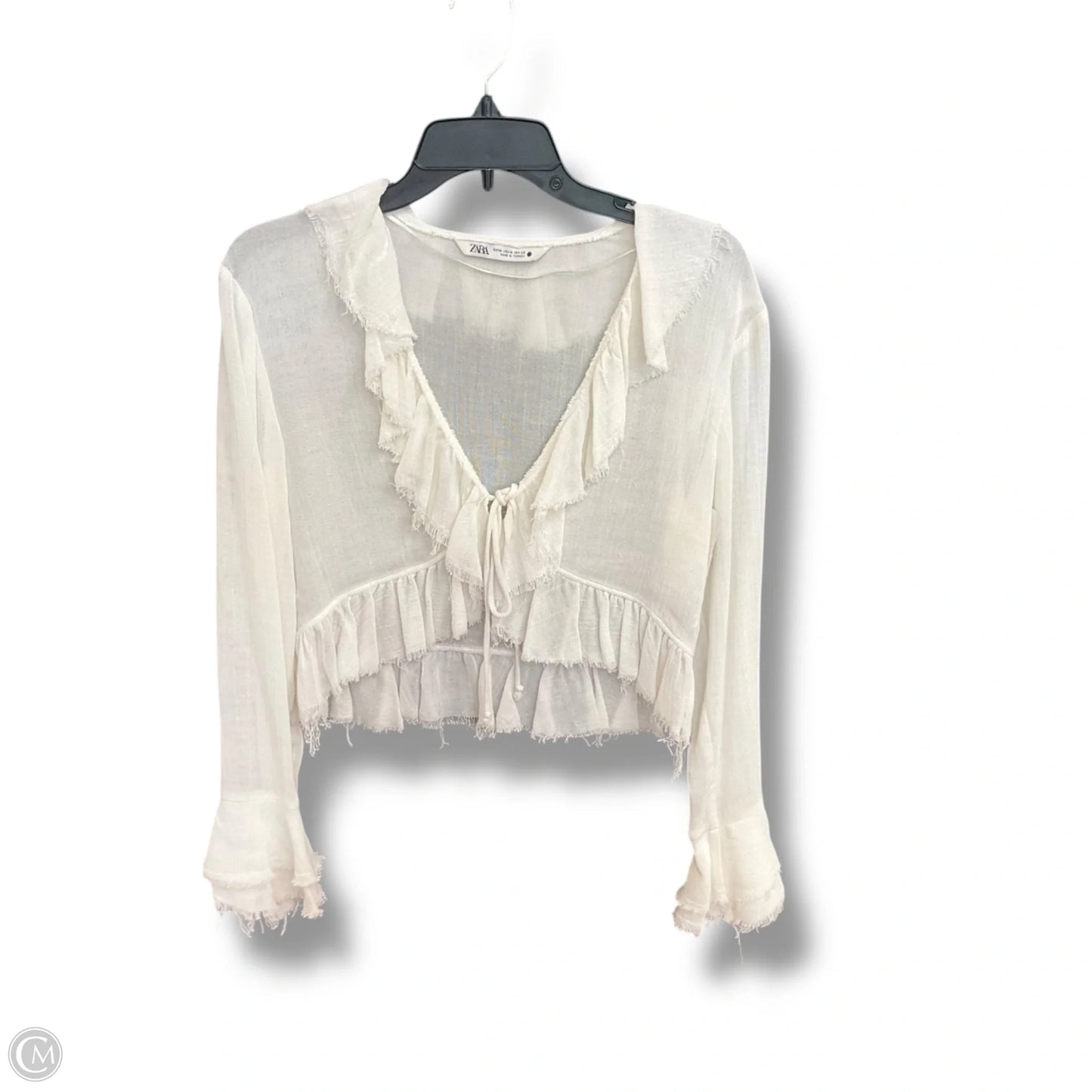 Cardigan By Zara In White, Size: M