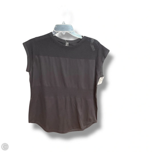 Athletic Top Short Sleeve By Varley In Black, Size: S