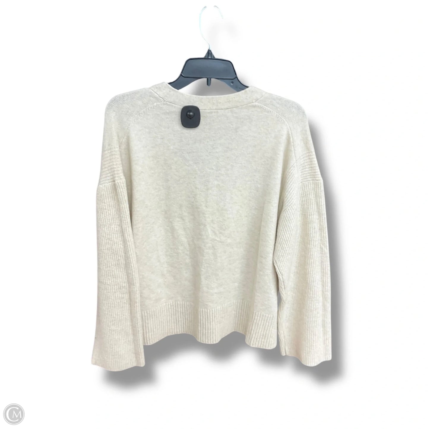 Sweater Cardigan By Loft In Beige, Size: L