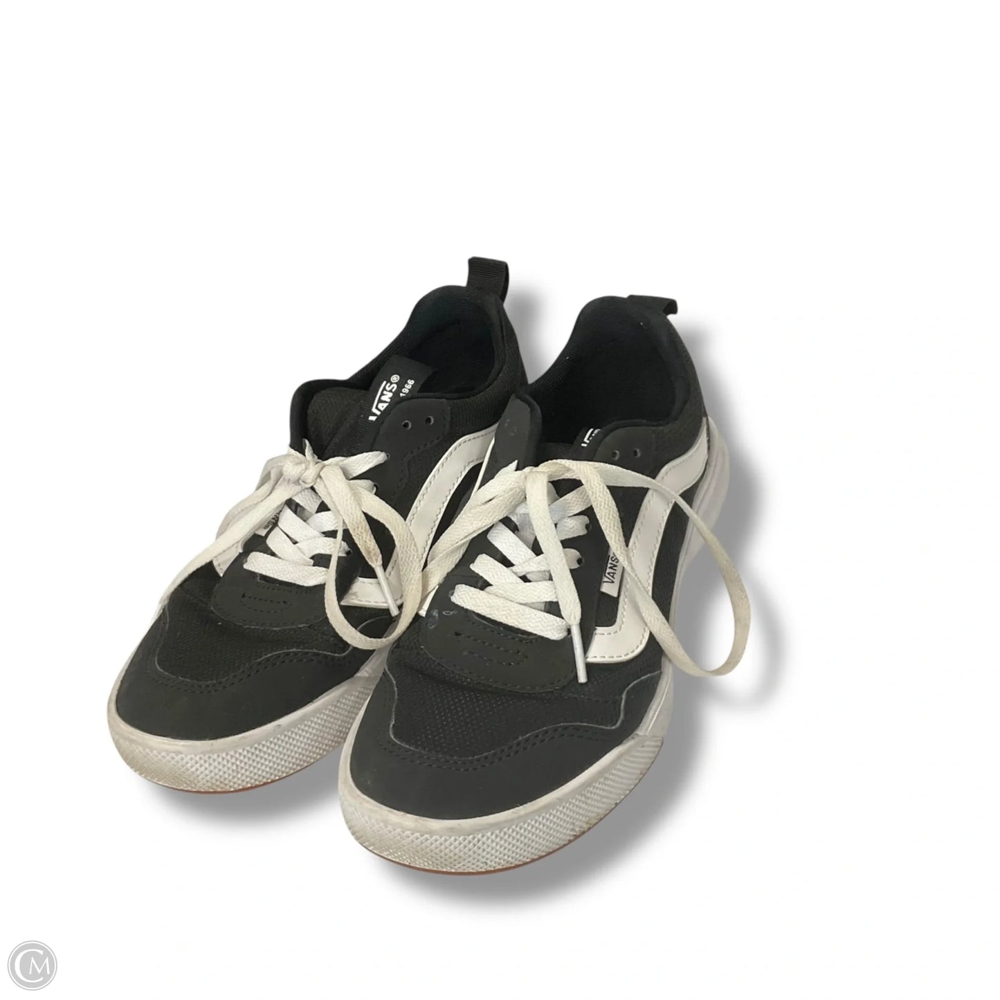 Shoes Sneakers By Vans In Black & White, Size: 8