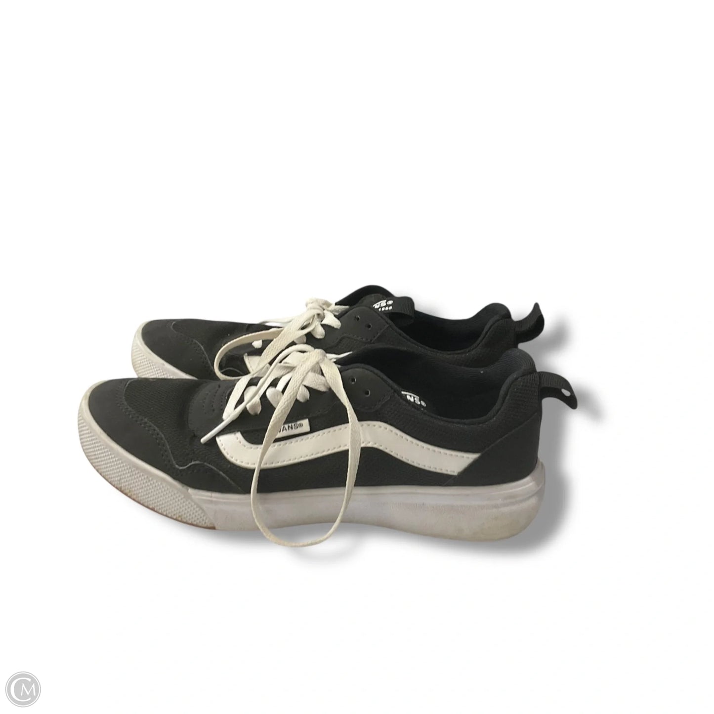 Shoes Sneakers By Vans In Black & White, Size: 8